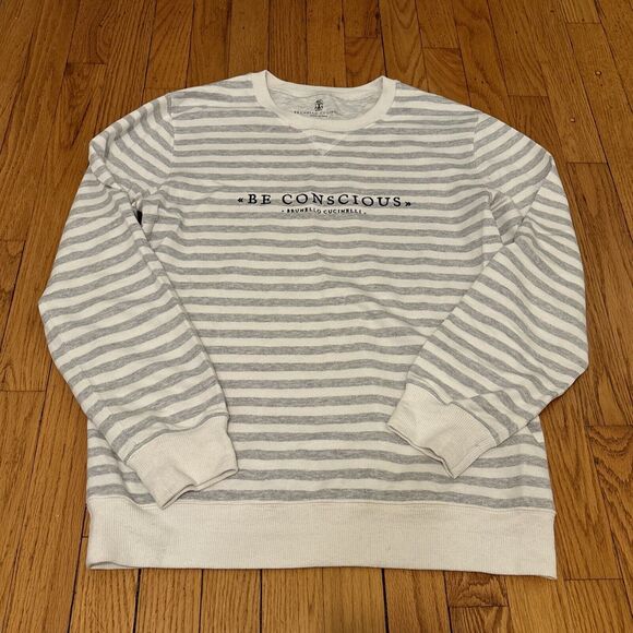 Brunello Cucinelli Pullover Be Conscious  Logo Sweater M - Picture 1 of 7